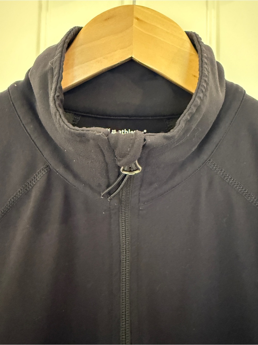 Tuff Athletics Women's Jacket Size M Black Full Zip Mesh Panels Stretch Active - Picture 6 of 14